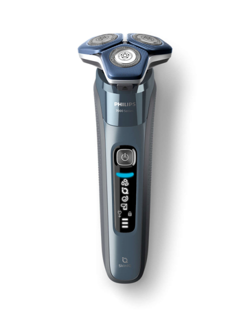 Philips Series 7000 wet and dry electric shaver S7882/55, SkinIQ, Nano SkinGlide coating, SteelPrecision blades, 360-D flexible heads, Motion control sensor