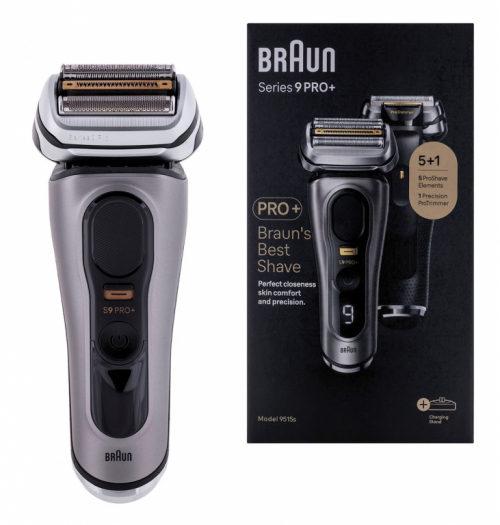 Braun Series 9 Pro+ 9515s Shaver 6 pieces Metallic