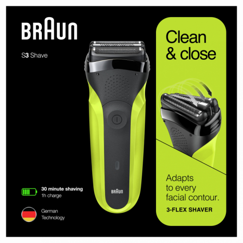 Braun Series 3 - 300 Rasierer 276326 Akku/Netz schwarz-grn