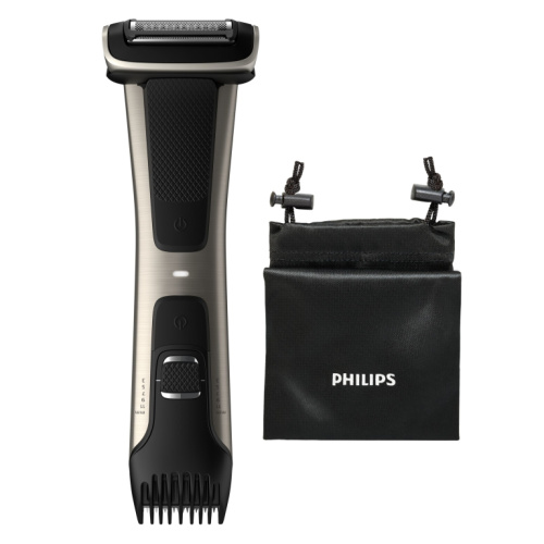 Philips 7000 series showerproof body groomer BG7025/15 skin friendly shaver, 5 adjustable length settings,  80mins cordless use/1h charge