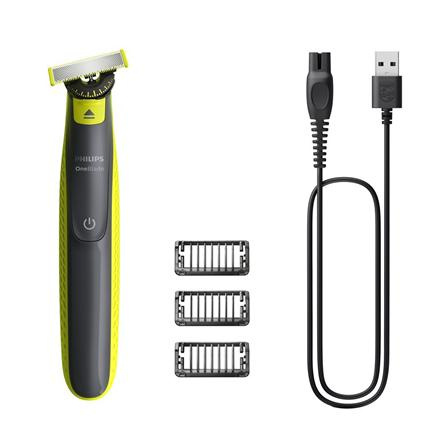 Philips Shaver | QP2724/23 OneBlade | Operating time (max) 45 min | Wet & Dry | NiMH | Черный/Lime