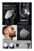 Braun BeardTrimmer 9 BT9421 beard trimmer Battery 40 Черный