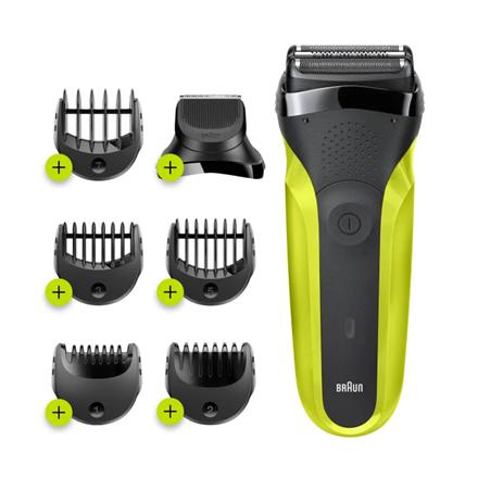 Braun | Shaver | Series 3 Shave&Style 300BT | Operating time (max) 30 min | NiMH | Black/Green