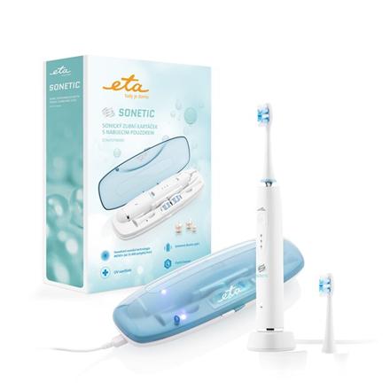 ETA | Toothbrush | Sonetic Holiday ETA470790000 | Rechargeable | For adults | Number of brush heads included 2 | Number of teeth brushing modes 3 | Sonic technology | White