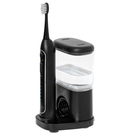 Adler | 2-in-1 Water Flossing Sonic Brush | AD 2180b | Rechargeable | For adults | Number of brush heads included 2 | Number of teeth brushing modes 1 | Black