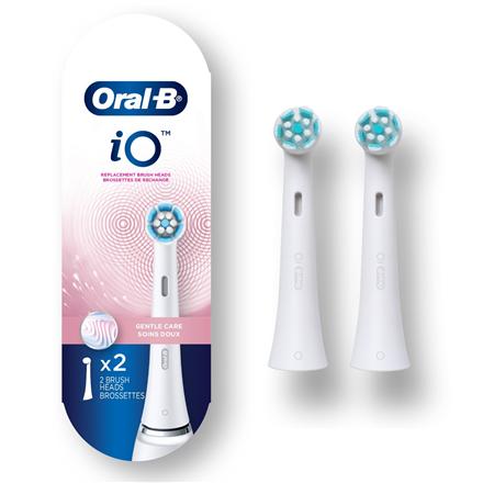 Oral-B | Replaceable Toothbrush Heads | iO Refill Gentle Care | Heads | For adults | Number of brush heads included 2 | Number of teeth brushing modes Does not apply | White