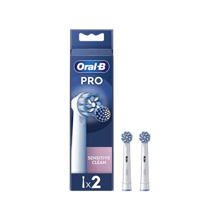 Oral-B | Replaceable toothbrush heads | EB60X-2 Sensitive Clean Pro | Heads | For adults | Number of brush heads included 2 | White