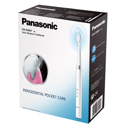 Panasonic | Toothbrush | EW-DM81 | Rechargeable | For adults | Number of brush heads included 2 | Number of teeth brushing modes 2 | White