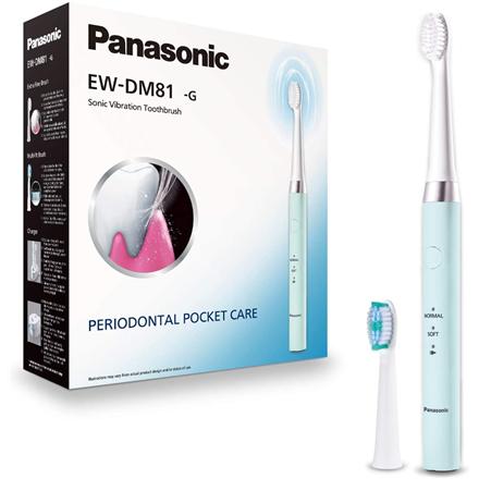 Panasonic | Electric Toothbrush | EW-DM81-G503 | Rechargeable | For adults | Number of brush heads included 2 | Number of teeth brushing modes 2 | Sonic technology | White/Mint