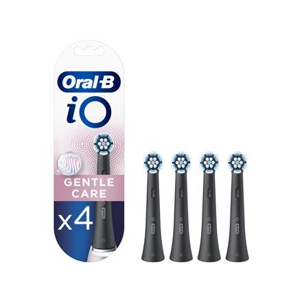 Oral-B | Toothbrush replacement | iO Gentle Care | Heads | For adults | Number of brush heads included 4 | Number of teeth brushing modes Does not apply | Black