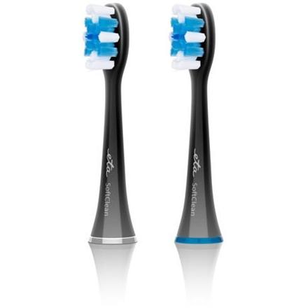 ETA | Toothbrush replacement | SoftClean ETA070790600 | Heads | For adults | Number of brush heads included 2 | Number of teeth brushing modes Does not apply | Black