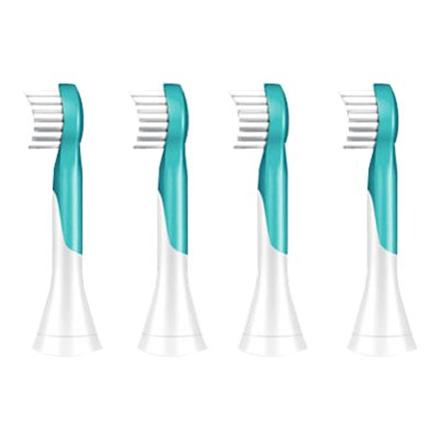 Philips | Sonicare Toothbrush Heads | HX6034/33 | Heads | For kids | Number of brush heads included 4 | Number of teeth brushing modes Does not apply | Aqua