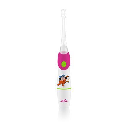 ETA | SONETIC Toothbrush | ETA071090010 | Battery operated | For kids | Number of brush heads included 2 | Number of teeth brushing modes Does not apply | Sonic technology | White/ pink