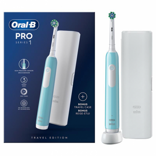 Braun Oral-B Pro Seeria 1, helesinine - Elektriline hambahari / PROSERIES1BLUE