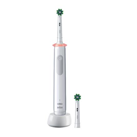 Oral-B Electric Toothbrush | Pro 3 3000 Cross Action | Rechargeable | For adults | Number of brush heads included 2 | Number of teeth brushing modes 3 | White