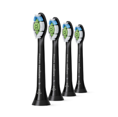 Philips Sonicare W Optimal Black Standard sonic toothbrush heads HX6064/11 4-pack