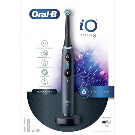 Oral-B | Electric Toothbrush | iO Series 8N | Rechargeable | For adults | Number of brush heads included 1 | Number of teeth brushing modes 6 | Black Onyx