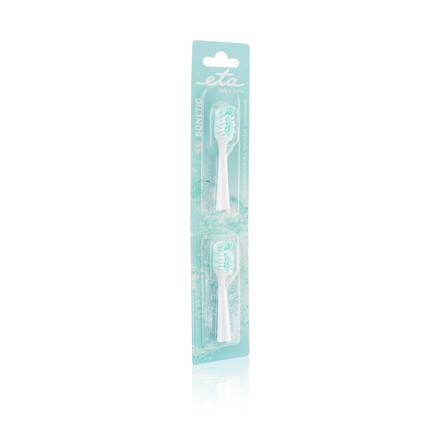 ETA | Toothbrush replacement  for ETA0709 | Heads | For adults | Number of brush heads included 2 | Number of teeth brushing modes Does not apply | White