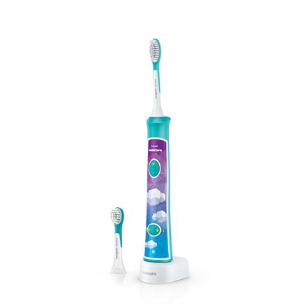 Philips | Sonic Electric toothbrush | HX6322/04 | Rechargeable | For kids | Number of brush heads included 2 | Number of teeth brushing modes 2 | Sonic technology | Aqua