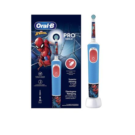 Oral-B | Electric Toothbrush | Vitality PRO Kids Spiderman | Rechargeable | For kids | Number of brush heads included 1 | Number of teeth brushing modes 2