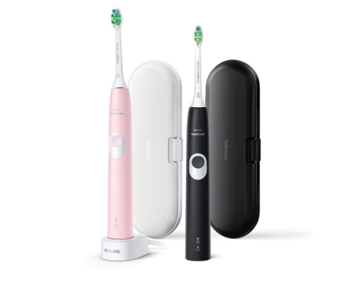 Philips Sonicare ProtectiveClean 4300 electric toothbrush HX6800/35, 2 handles 2 Brush heads, 2 Travel Cases, 1 Charger