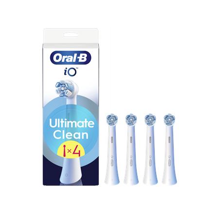 Oral-B Replaceable toothbrush heads | iO UltimateClean | Heads | For adults | Number of brush heads included 4 | White