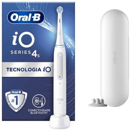 Oral-B | Electric Toothbrush | iO4s | Rechargeable | For adults | Number of brush heads included 1 | Number of teeth brushing modes 4 | White