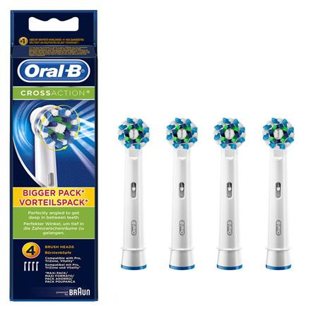 Oral-B | Toothbrush Heads | Cross Action Pro | Heads | For adults | Number of brush heads included 4 | Number of teeth brushing modes Does not apply