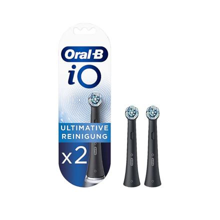 Oral-B | Replaceable Toothbrush Heads | iO Refill Ultimate Clean | Heads | For adults | Number of brush heads included 2 | Number of teeth brushing modes Does not apply | Black