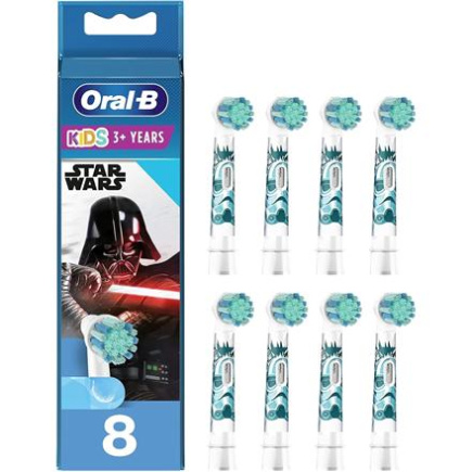 Oral-B Replaceable toothbrush heads | Kids Star Wars | Heads | For kids | Number of brush heads included 8