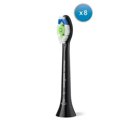 Philips Replacement brush heads | HX6068/88 Sonicare Optimal White | Heads | For adults | Number of brush heads included 8 | Black