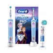 Oral-B | Electric Toothbrush | Vitality PRO Kids Frozen | Rechargeable | For kids | Number of brush heads included 1 | Number of teeth brushing modes 2 | Blue