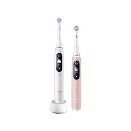 Oral-B Electric Toothbrush | iO6 DuoPack | Rechargeable | For adults | Number of brush heads included 2 | Number of teeth brushing modes 5 | Valge/Pink