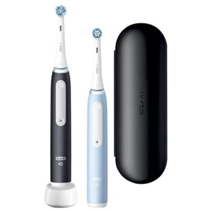 Oral-B | Electric Toothbrush Duo Pack | iO3 Series | Rechargeable | For adults | Number of brush heads included 2 | Number of teeth brushing modes 3 | Matt Must/Ice Blue