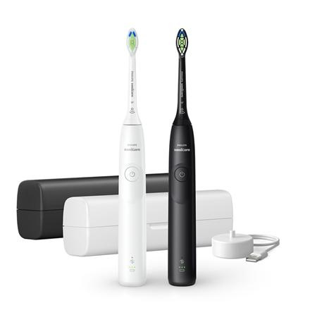 Philips Electric Toothbrush, Duo pack | HX7109/01 Sonicare Series 5300 | Rechargeable | For adults | Number of brush heads included 2 | Number of teeth brushing modes 1 | Valge/Must
