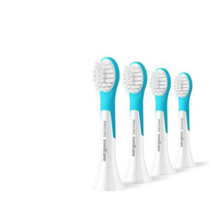 Philips | Toothbrush Heads | HX6034/90 Sonicare For Kids3+ | Heads | For children | Number of brush heads included 4 | White/Blue Philips | Toothbrush Heads | HX6034/90 Sonicare For Kids3+ | Heads | For children | Number of brush heads included 4 | White/Blue