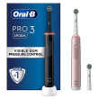 Oral-B Electric Toothbrush | Pro 3 3900N Must/Pink Duopack | Rechargeable | For adults | Number of brush heads included 3 | Number of teeth brushing modes 3 | Must/Pink