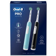 Oral-B | Electric Toothbrush, Duo pack | Pro Series 1 | Rechargeable | For adults | Number of brush heads included 2 | Number of teeth brushing modes 3 | Blue/Must