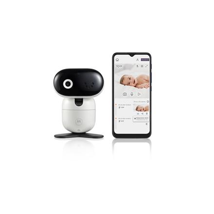 Motorola | L | Remote pan, tilt and zoom; Two-way talk; Secure and private connection; 24-hour event monitoring  and streaming; Wi-Fi connectivity for in-home and on-the-go viewing; Room temperature monitoring; Infrared night vision; High sensitivity