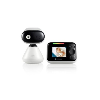 Motorola | Video Baby Monitor | PIP1200 2.8'' | 2.8'' diagonal color screen; 2.4GHz FHSS wireless technology for in-home viewing; Digital zoom; Secure and private connection; LED sound level indicator; Two-way talk; Room temperature monitoring; Infrared