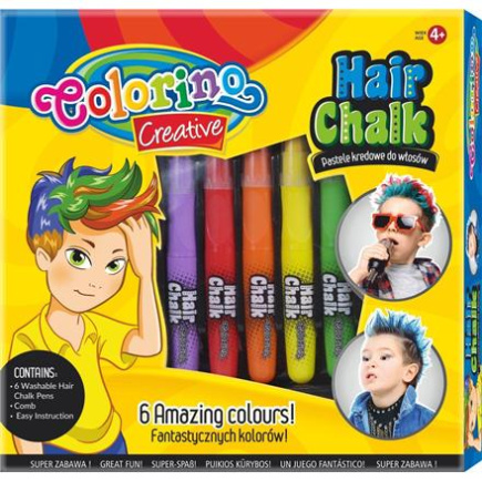 COLORINO KIDS | Hair Crayons BOYS 6 Colors, 36988PTR COLORINO KIDS | Hair Crayons BOYS 6 Colors, 36988PTR