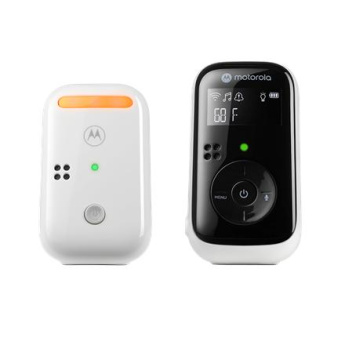 Motorola | Audio Baby Monitor | PIP11 | Backlit LCD display; Backlit LCD display; Night light; Room temperature monitoring; Adjustable C° and F° temperature reading; Two-way talk; Rechargeable parent unit; DECT Wireless Technology | Valge/Must