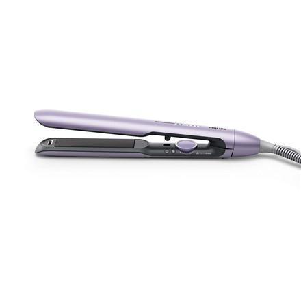 Philips | Hair straightener | BHS742/00 | Ceramic heating system | Ionic function | Display LED | Temperature (min) 120 °C | Temperature (max) 230 °C | Number of heating levels 12 | Purple