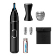 Philips Nose and ear trimmer NT5650/16 100% waterproof, AA-battery included, , precision comb, 2 eyebrow combs 3mm/5mm, on/off button, black
