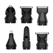 Maestro MR-661 6-in-1 Haircutting Set Black