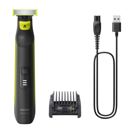 Philips OneBlade Pro Face and Body QP6506/15, 5-in-1 Adjustable comb, Wet and Dry use, LED digital display