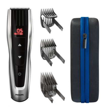 Philips series 9000 Hair clipper HC9420/15, self sharpening metal blades, 60 length settings, 120 min. operating without a cable/1 hour charge