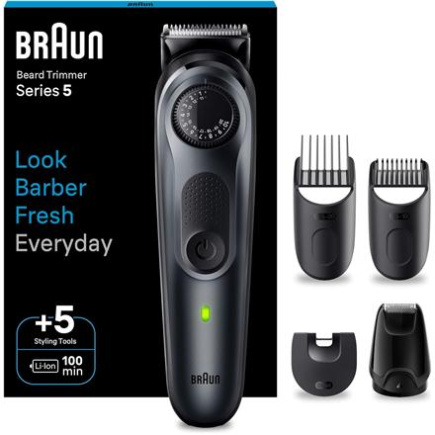 Braun | Beard Trimmer | BT5420 Series 5 | Cordless | Number of length steps 40 | Черный