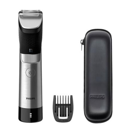 Philips | Beard Trimmer | BT9810/15 | Cordless and corded | Number of length steps 30 | Step precise 0.4 mm | Черный/Silver