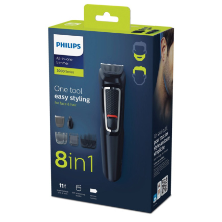 Philips | MG3730/15 | 8-in-1 Face and Hair trimmer | Cordless | Number of length steps | Must